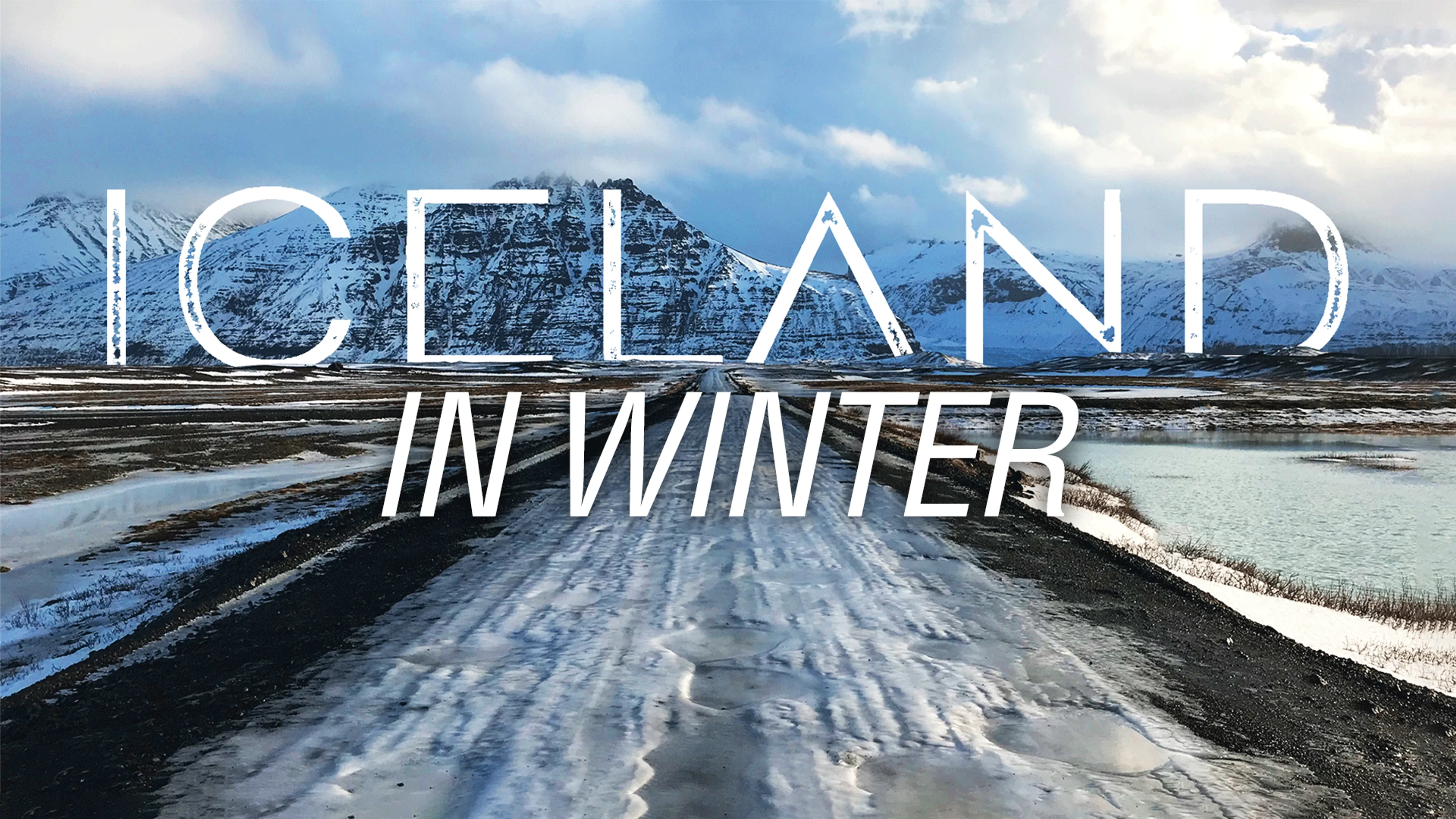 Iceland in Winter poster